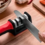 Afiador Amolador De Facas 3 Opções De Afiar Profissional - Imagem 4