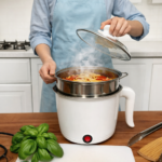 Mini Panela de Arroz Elétrica Branco 110v - Imagem 2