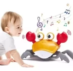 Brinquedo Caranguejo Fujão Música Luz Sensor - Imagem 2