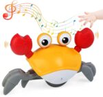 Brinquedo Caranguejo Fujão Música Luz Sensor - Imagem 2