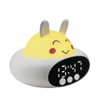 Despertador Infantil Coelho com Luz Noturna e Bluetooth