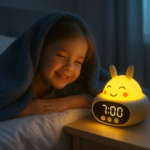Despertador Infantil Coelho com Luz Noturna e Bluetooth - Imagem 4