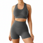 Conjunto Academia Fitness Levanta Bumbum verde escuro - Tamanho único - Imagem 2