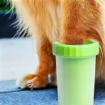 Limpador de Pata de Cachorros Portátil Verde - Imagem 3