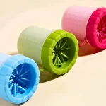 Limpador de Pata de Cachorros Portátil Verde - Imagem 4