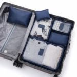Kit 6 Organizadores de Mala para Viagem Cinza - Imagem 2