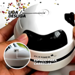 Mini Aspirador Mesa Papa Migalhas Com Coletor Recarregável - Imagem 4
