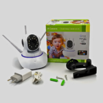 Câmera Ip Sem Fio 360° 3 Antenas HD Wifi Visão Noturna Alarm - Imagem 4